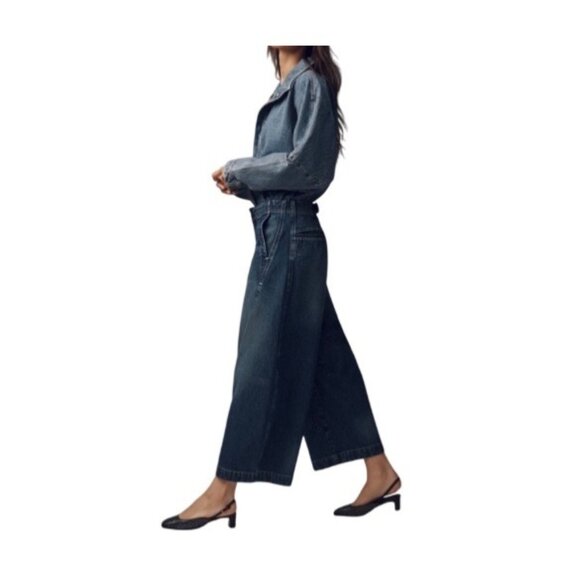 Pilcro Anthropologie Curve High-Rise Tapered Barrel Jeans Size 27 - Picture 3 of 7